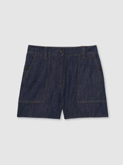 Linen Shorts Indigo | Women