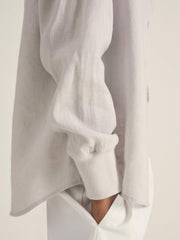 | Les 100 Ciels Linen Shirt Soft Grey | Women