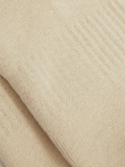 Cotton-Blend Striped Crew Socks Cream | Women