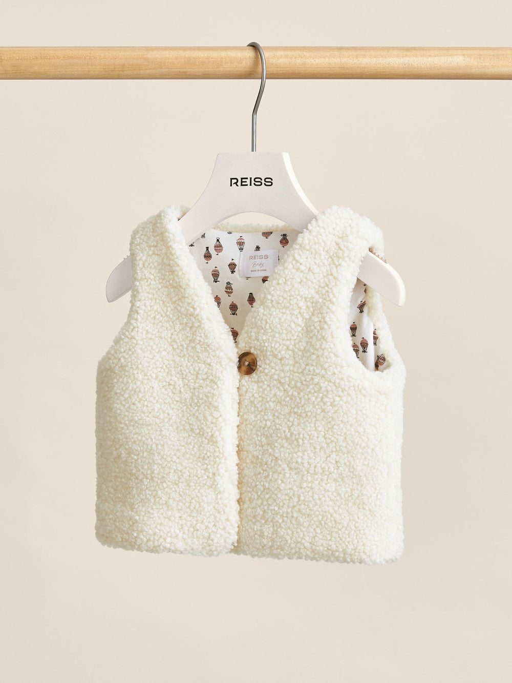Lined Fleece Gilet Ivory | Children & Baby