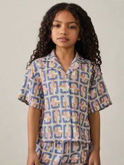 9-13 yrs Geometric Chain Print Shirt Multi | Children & Baby