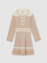 13-14 yrs Rib-Knit Pointelle Flared Dress Pale Pink | Children & Baby
