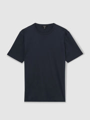 Mercerised-Cotton Crew-Neck T-Shirt Navy | Men