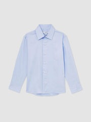 3-9 yrs Slim-Fit Cotton Shirt Soft Blue | Children & Baby