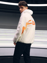 McLaren F1 Team Embroidered Fleece Jacket Unisex Fit Off White | Men