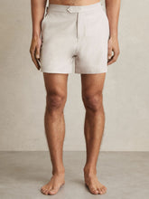 Side-Adjuster Swim Shorts Off White | Men