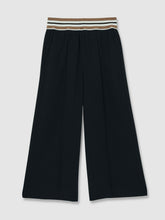 13-14 yrs Stripe-Waistband Wide-Leg Trousers Navy | Children & Baby