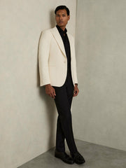 Regular Fit Slim-Fit Cotton Double-Cuff Shirt Black | Men