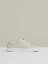 Tumbled-Leather Low-Top Trainers Off White | Men
