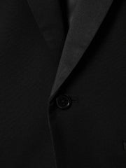 Wool-Blend Double-Breasted Tuxedo Jacket Black | Children & Baby