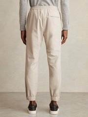 Drawstring Technical Cuffed Trousers Stone | Men