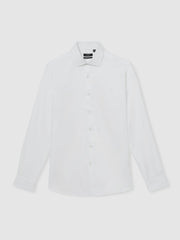 Regular Fit Cotton Sateen Shirt White | Men
