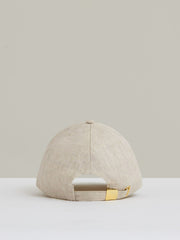 Linen Logo Baseball Cap Neutral | Women