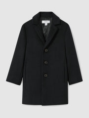 3-9 yrs Single Breasted Overcoat Navy | Children & Baby