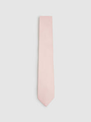 Textured Silk Blend Tie Light Pink | Men