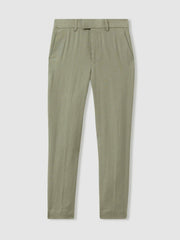 3-9 yrs Slim Fit Linen Adjustable Trousers Apple | Children & Baby