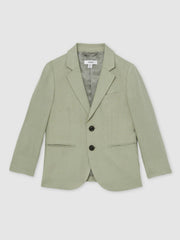 3-9 yrs Linen Single Breasted Blazer Apple | Children & Baby