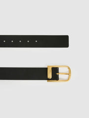Leather Half Keeper Belt Black | Women