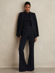 Flared Suit Trousers Navy | Women