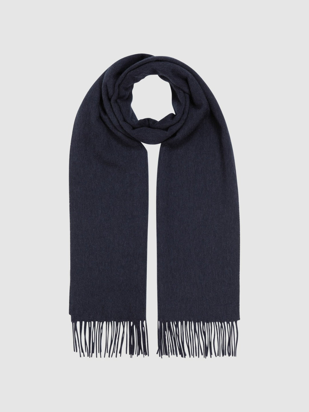 Wool and Cashmere Scarf Navy | Men