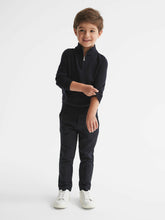 3-9 yrs Merino Wool Zip-Neck Jumper Navy | Children & Baby
