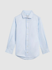 4-9 yrs Slim-Fit Cotton Shirt Soft Blue | Children & Baby