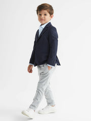 4-9 yrs Slim-Fit Cotton Shirt Soft Blue | Children & Baby