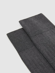 Ribbed Socks Charcoal | Men