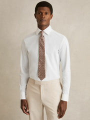 Regular Fit Button-Through Travel Shirt White | Men