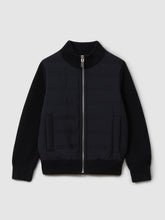 9-14 yrs Hybrid Zip Through Quilted Jacket Navy | Children & Baby