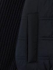 9-14 yrs Hybrid Zip Through Quilted Jacket Navy | Children & Baby