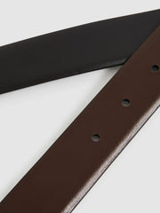 Reversible Leather Belt Black/Dark Brown | Men