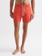 Plain Drawstring Swim Shorts Bright Orange | Men