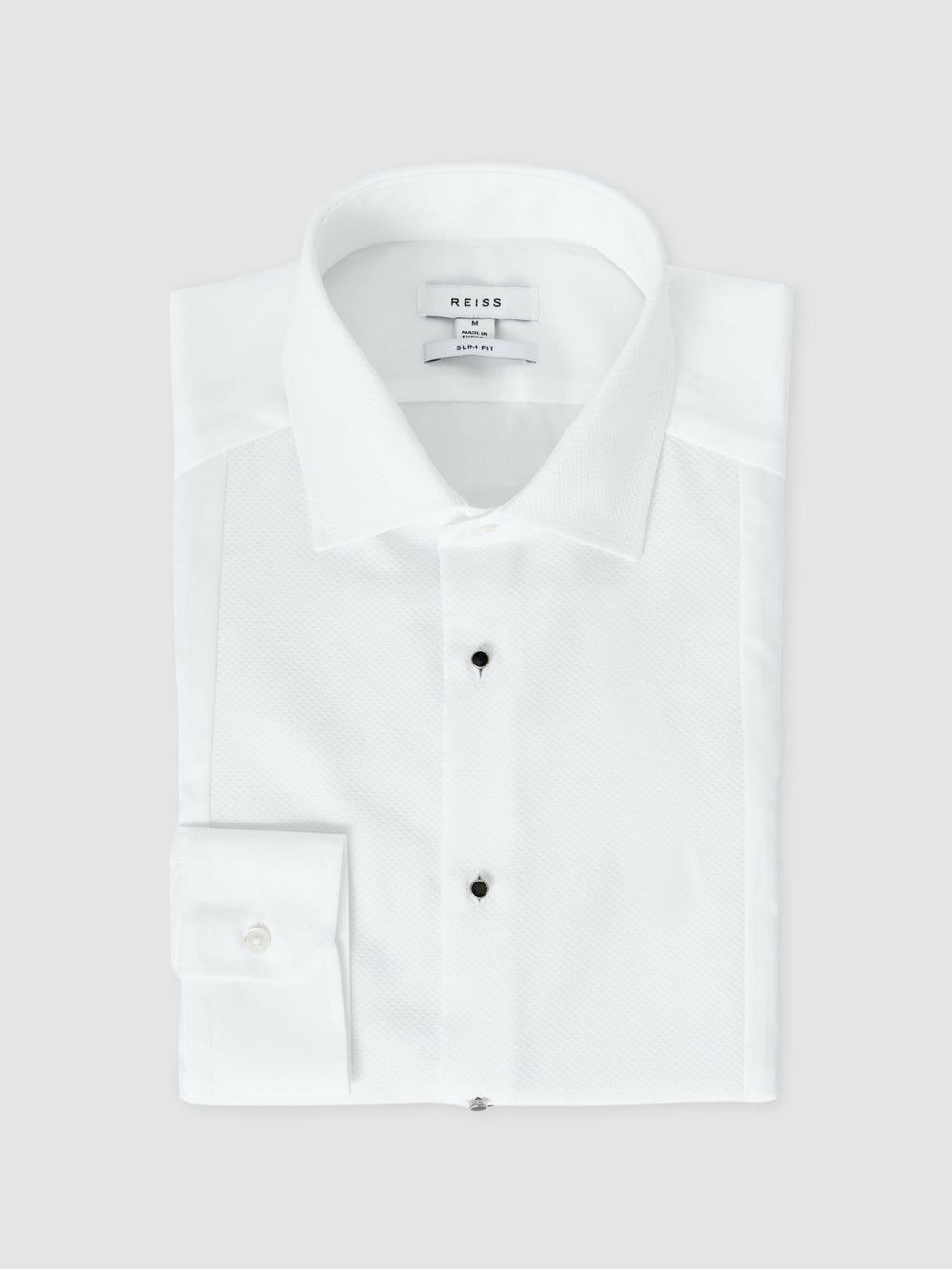Slim Fit Cotton Marcella Tuxedo Shirt White | Men