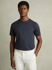 Cotton Crew Neck T-Shirt | Men
