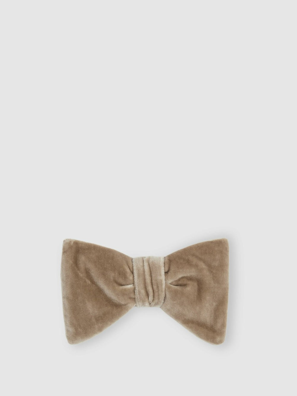 Velvet Bow Tie Taupe Brown | Men