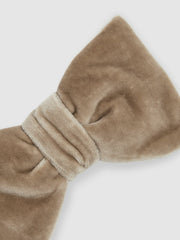 Velvet Bow Tie Taupe Brown | Men