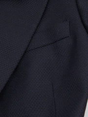 Textured Single Breasted Suit Blazer Navy | Women