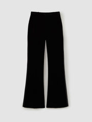 Velvet Flared Suit Trousers Black | Women