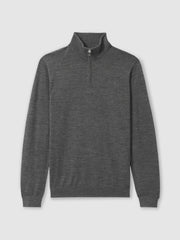 Merino Wool Half-Zip Jumper | Men