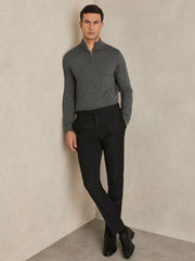 Merino Wool Half-Zip Jumper | Men