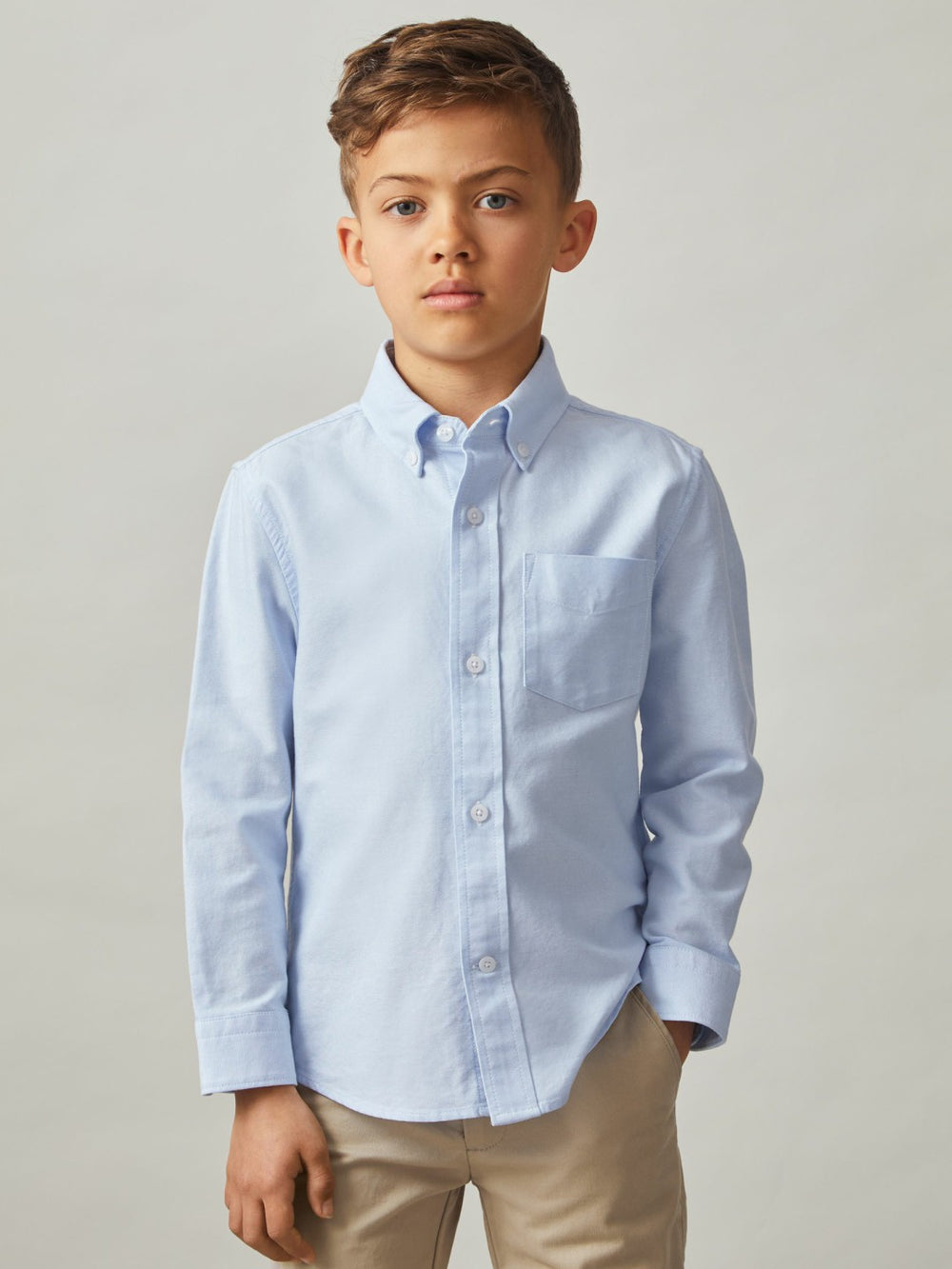3-9 yrs Button Down Oxford Shirt Soft Blue | Children & Baby