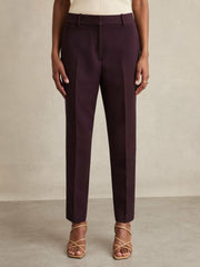 Petite Slim Fit Suit Trousers Berry | Women