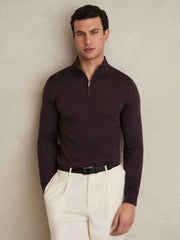 Merino Wool Half-Zip Jumper | Men