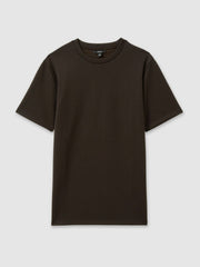 Interlock Jersey Crew Neck T-Shirt Chocolate Brown | Men