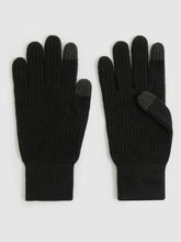 Ribbed-Merino Touchscreen Gloves Black | Men