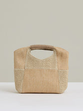 Raffia Patchwork Clutch Bag Natural | Women