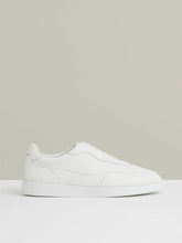 Leather Elasticated-Lace Trainers White | Men