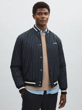Les Deux Technical Varsity Jacket Navy Stripe | Men