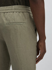 Les Deux Drawstring Trousers Green/Ivory | Men